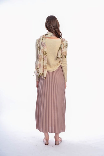 Somerset Bay - RACHEL Long Pleated Skirt