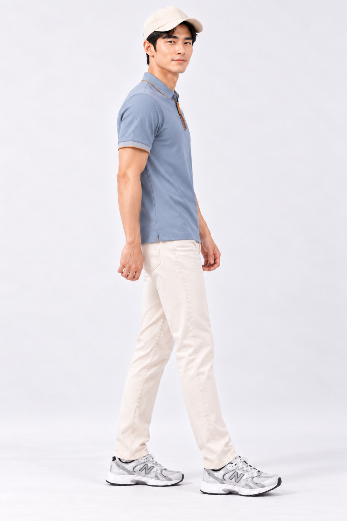 CAPE COD - Men’s Tipped-Collar Quarter-Zip Polo