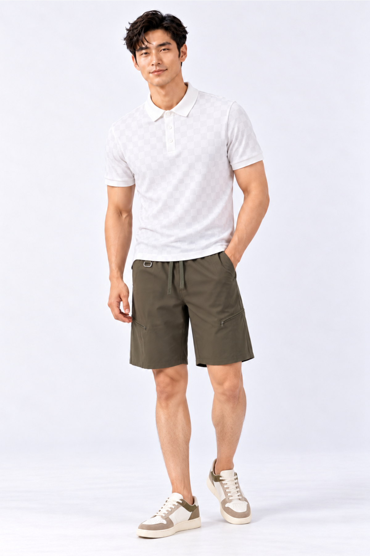 CAPE COD - Men’s Tonal Checkerboard Polo