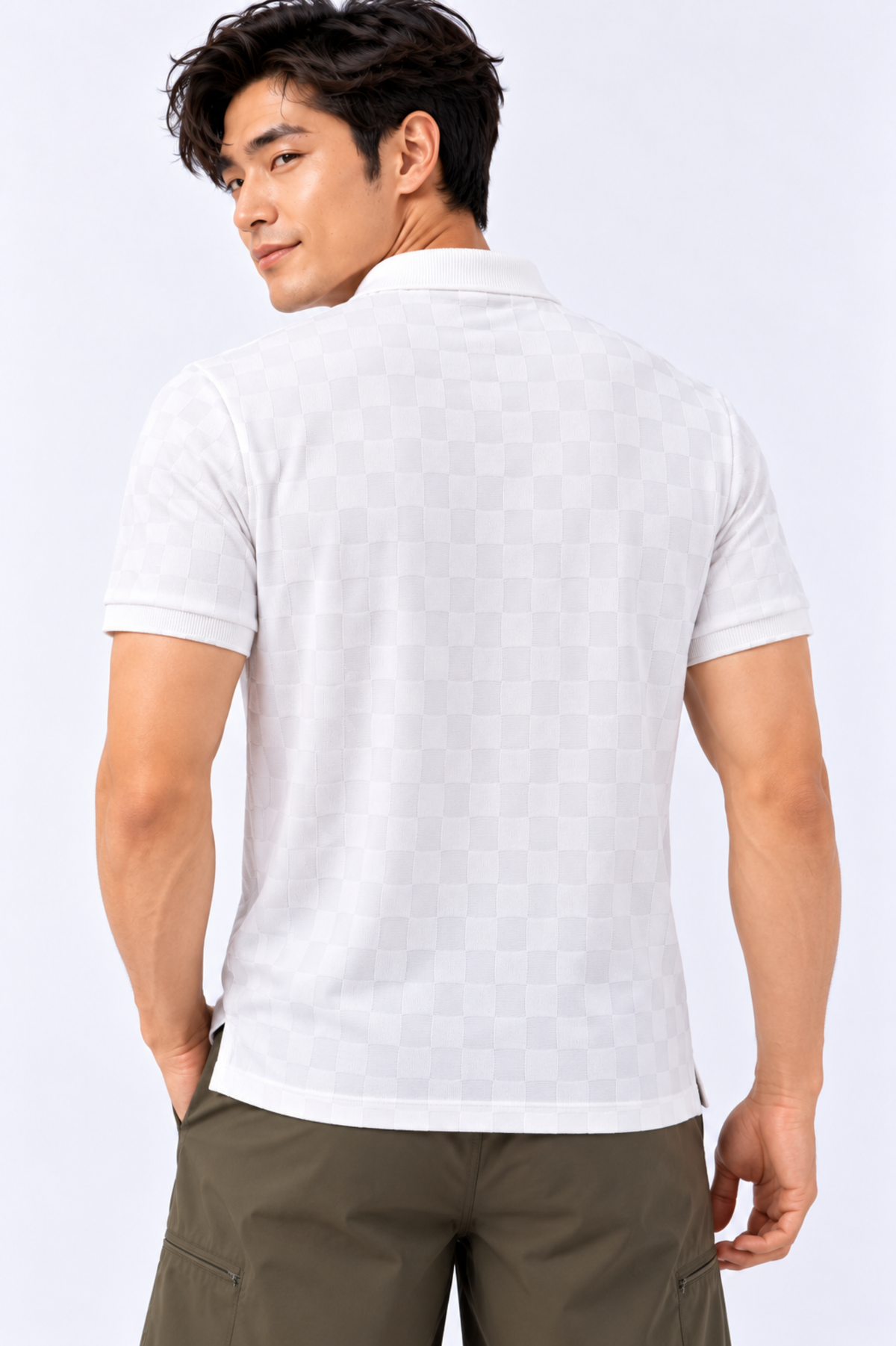 CAPE COD - Men’s Tonal Checkerboard Polo
