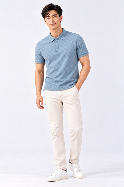 CAPE COD - Men’s Tonal Checkerboard Polo