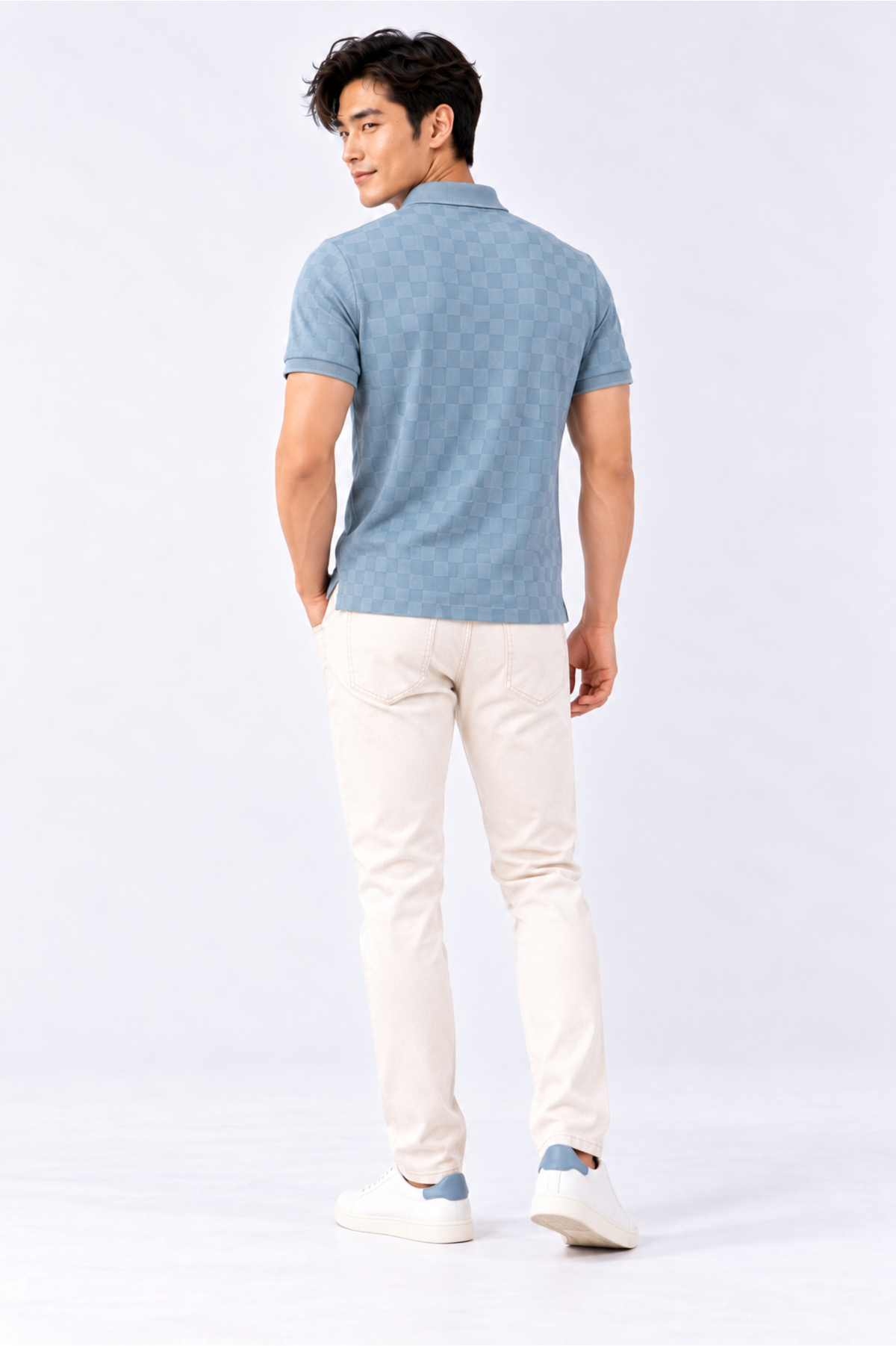 CAPE COD - Men’s Tonal Checkerboard Polo