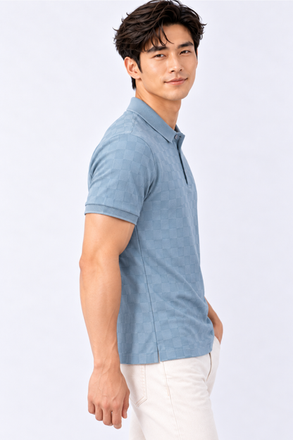 CAPE COD - Men’s Tonal Checkerboard Polo
