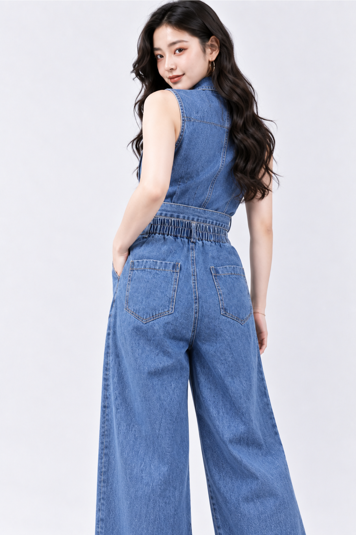 CAPE COD - Wide-Leg Denim Trousers
