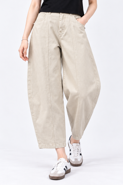 CAPE COD - High-Waisted Barrel Jeans