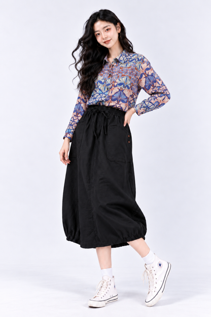 CAPE COD - Relaxed Abstract Floral Button-Up