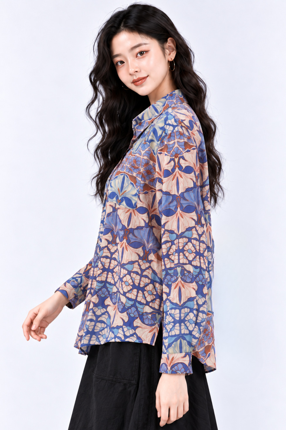 CAPE COD - Relaxed Abstract Floral Button-Up