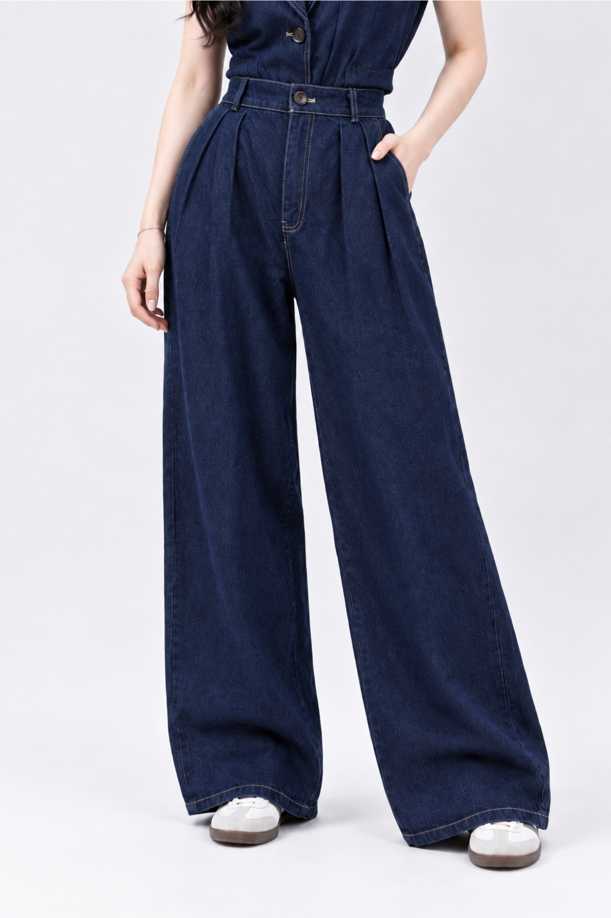 CAPE COD - Wide-Leg Denim Trousers