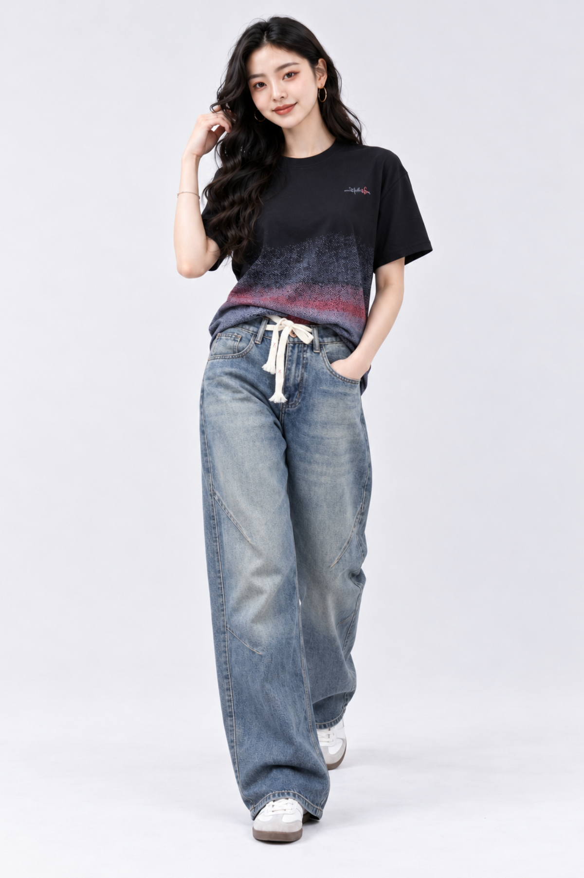 CAPE COD - Vintage Wash Wide-Leg Jeans