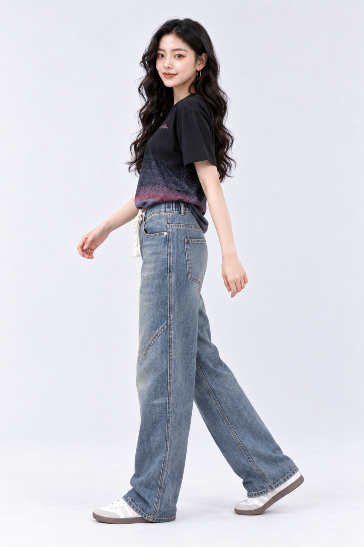 CAPE COD - Vintage Wash Wide-Leg Jeans