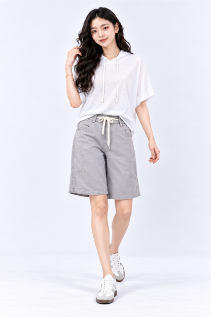 CAPE COD - Drawstring Twill Carpenter Shorts