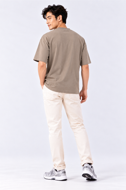 CAPE COD - Embroidered Palm Tree Oversized Tee