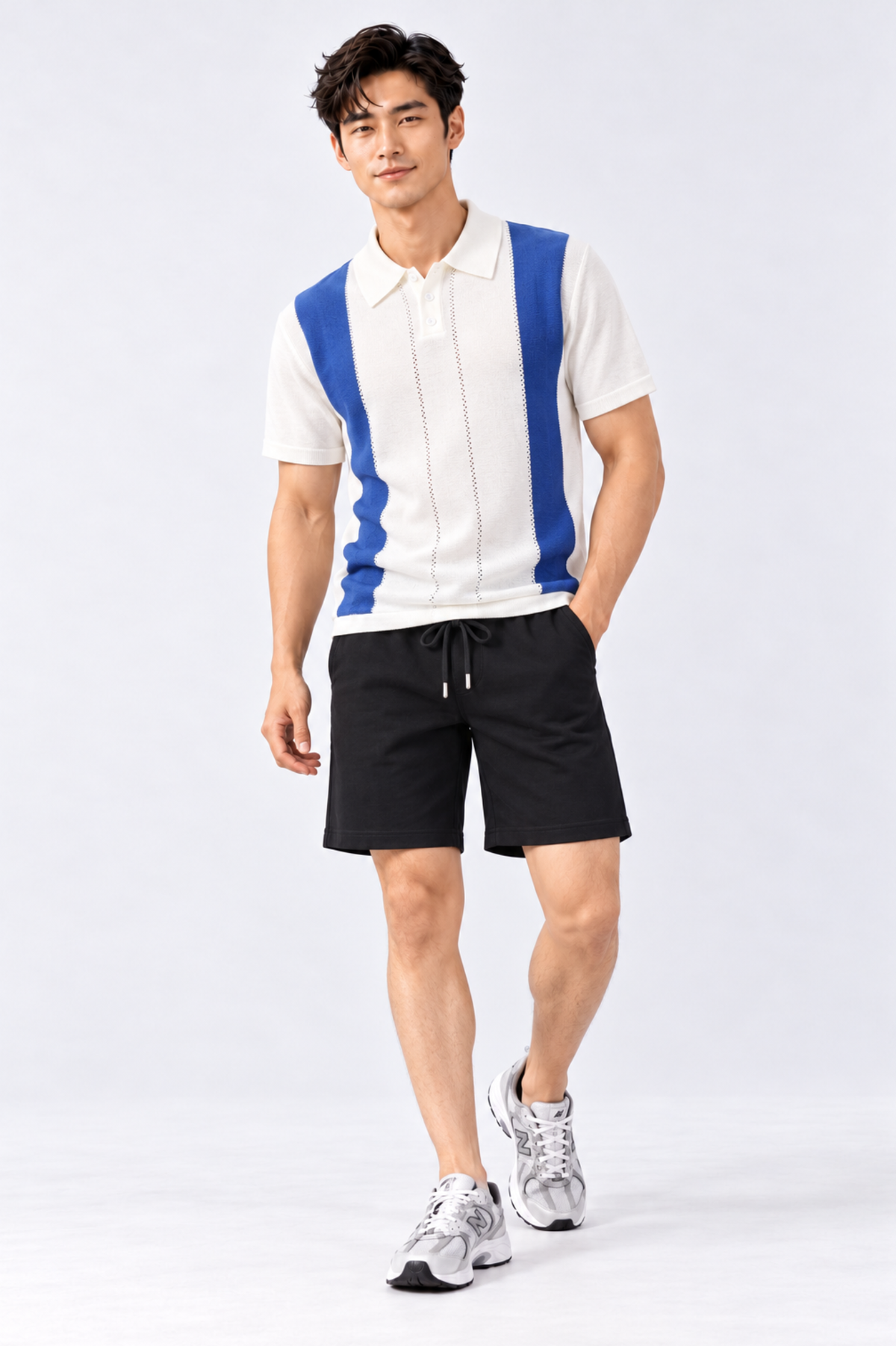 CAPE COD - Men’s Pointelle Retro Polo Shirt