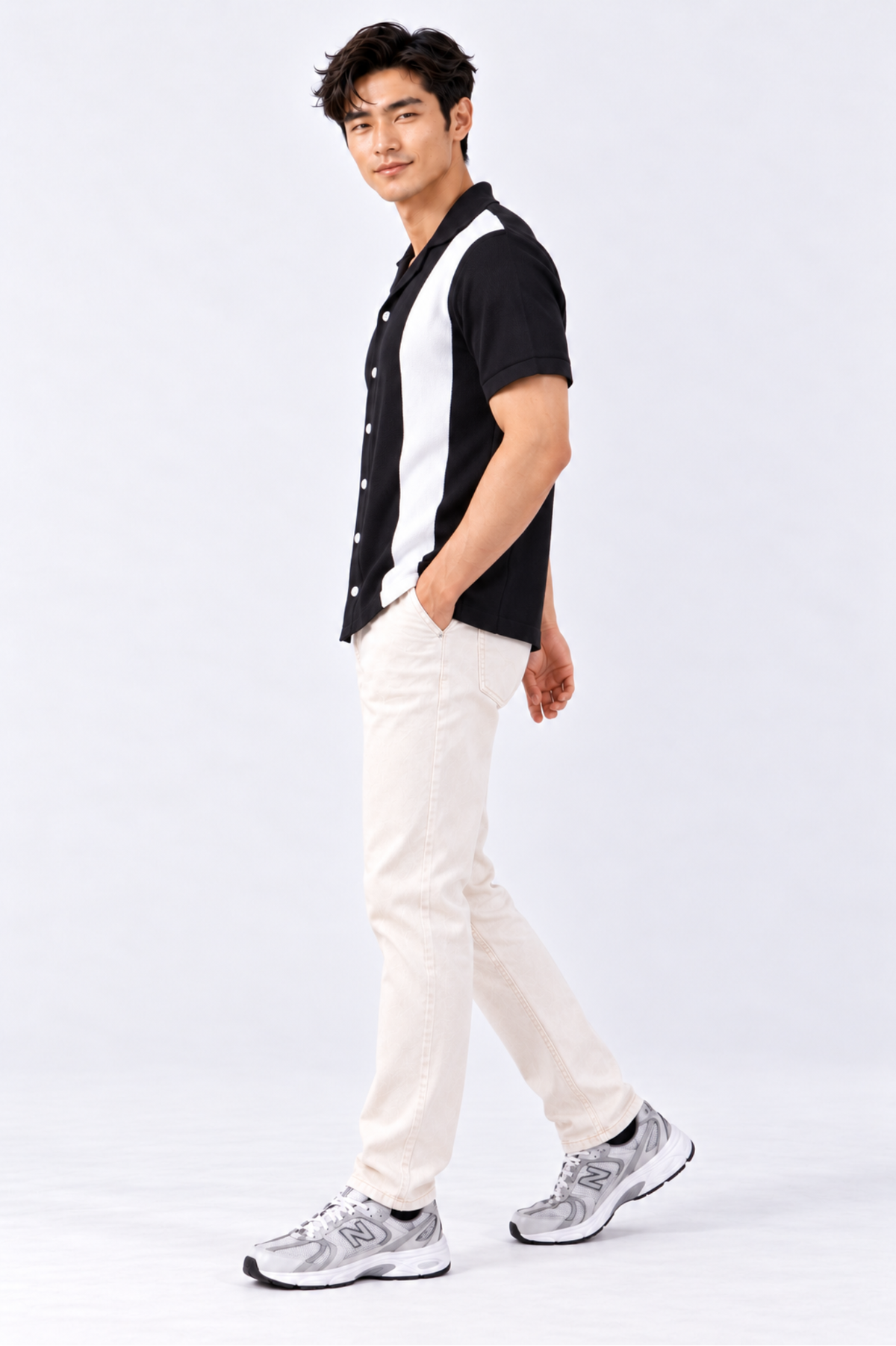 CAPE COD - Men's Retro Colourblock Knit Shirt
