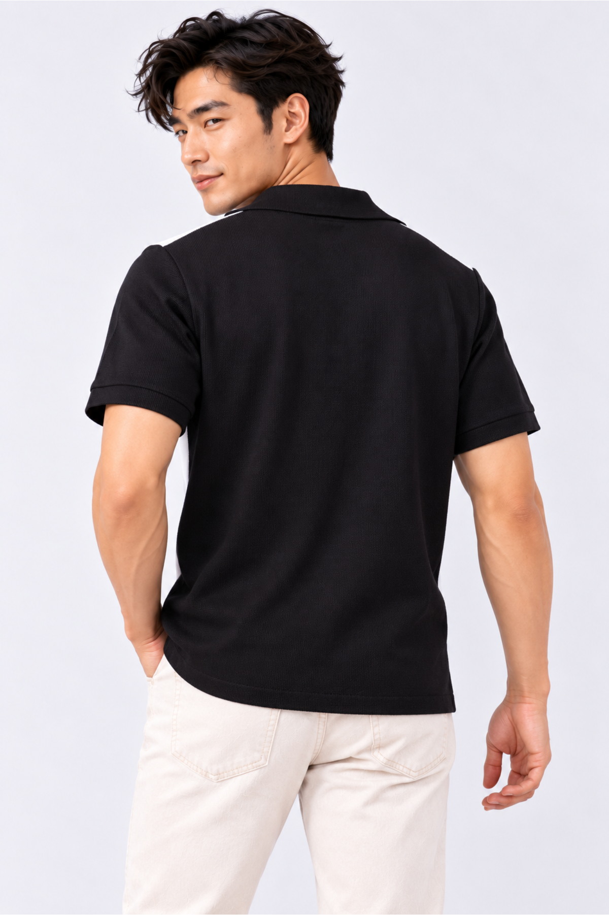 CAPE COD - Men's Retro Colourblock Knit Shirt