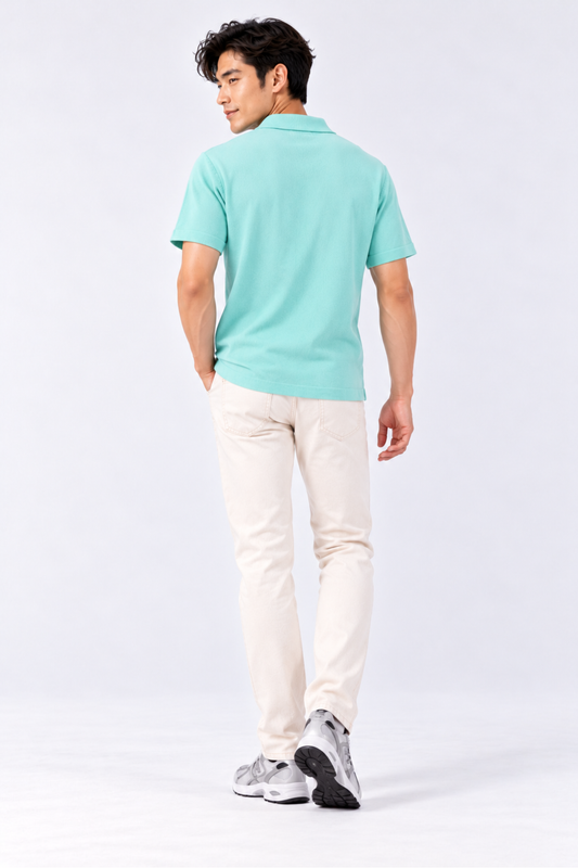 CAPE COD - Men's Retro Colourblock Knit Shirt