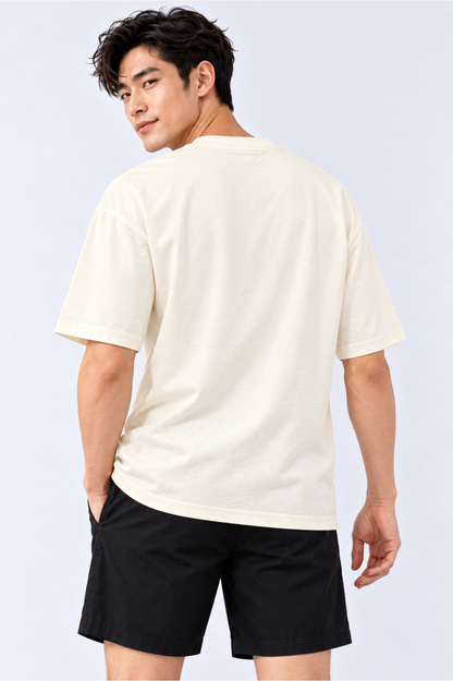 CAPE COD - Men’s Oversized Geometric Bear Embroidered Tee