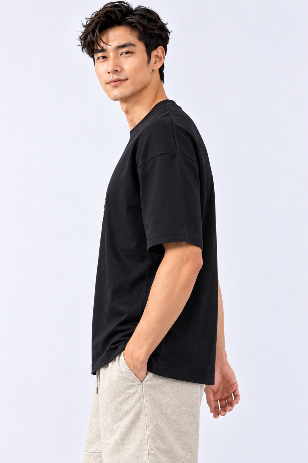 CAPE COD - Men’s Oversized Geometric Bear Embroidered Tee