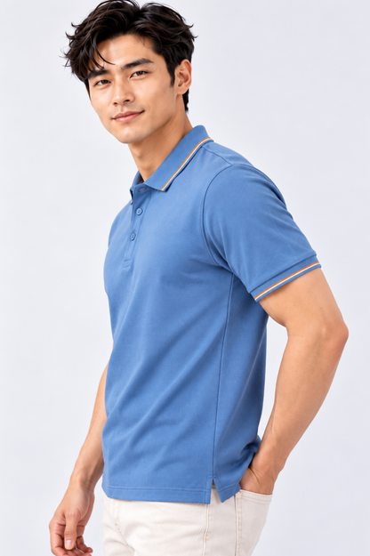 CAPE COD - Men's Tipped Piqué Polo