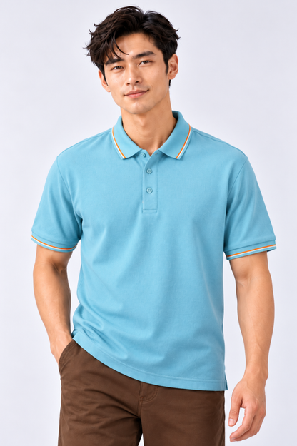 CAPE COD - Men's Tipped Piqué Polo