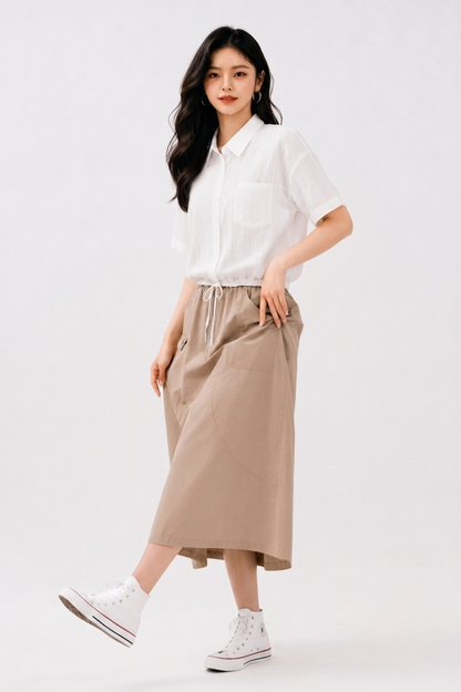 CAPE COD - SHORT SLEEVE COLLAR BLOUSE