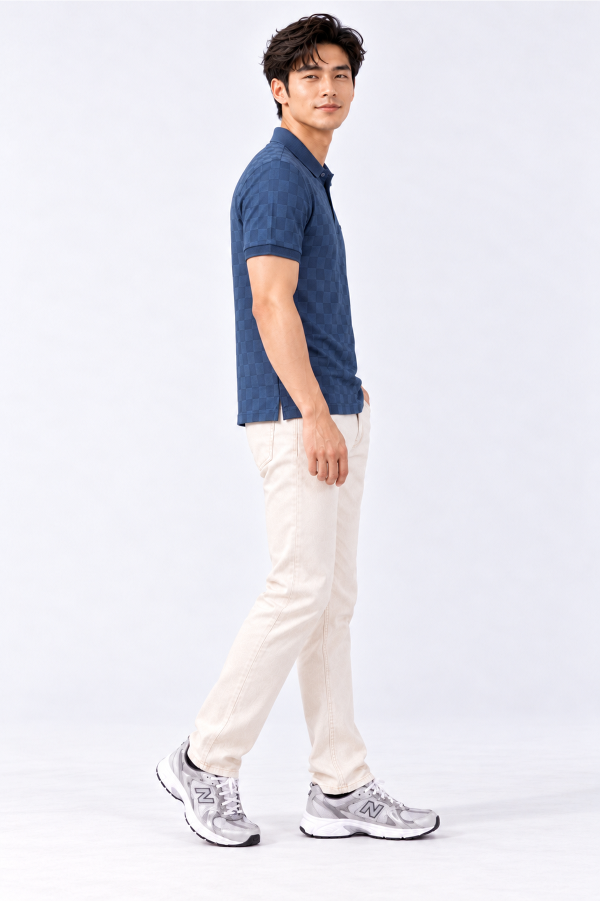 CAPE COD - Men’s Tonal Checkerboard Polo