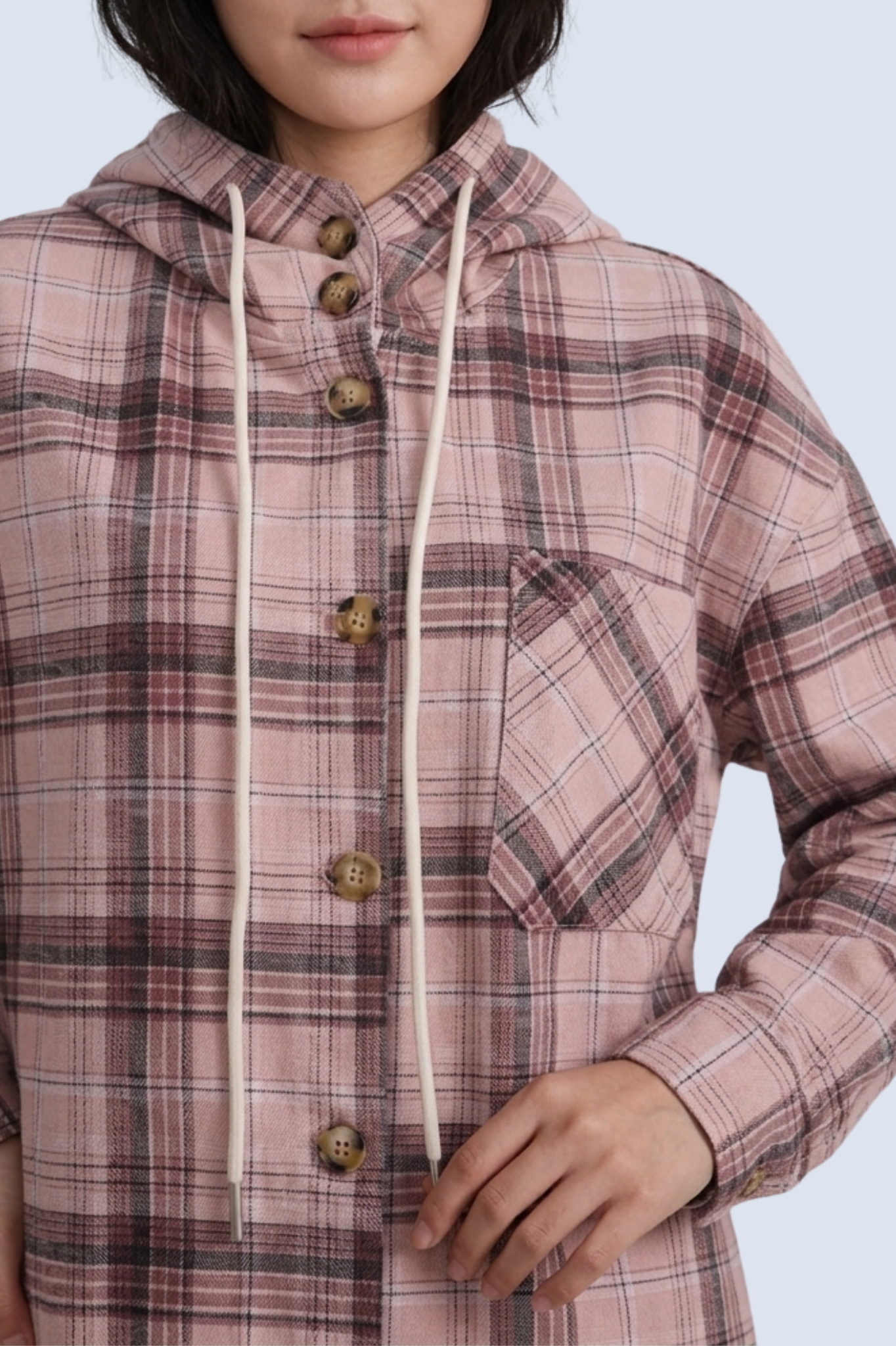 CAPE COD - LONG SLEEVE WOVEN HOODIE SHIRT