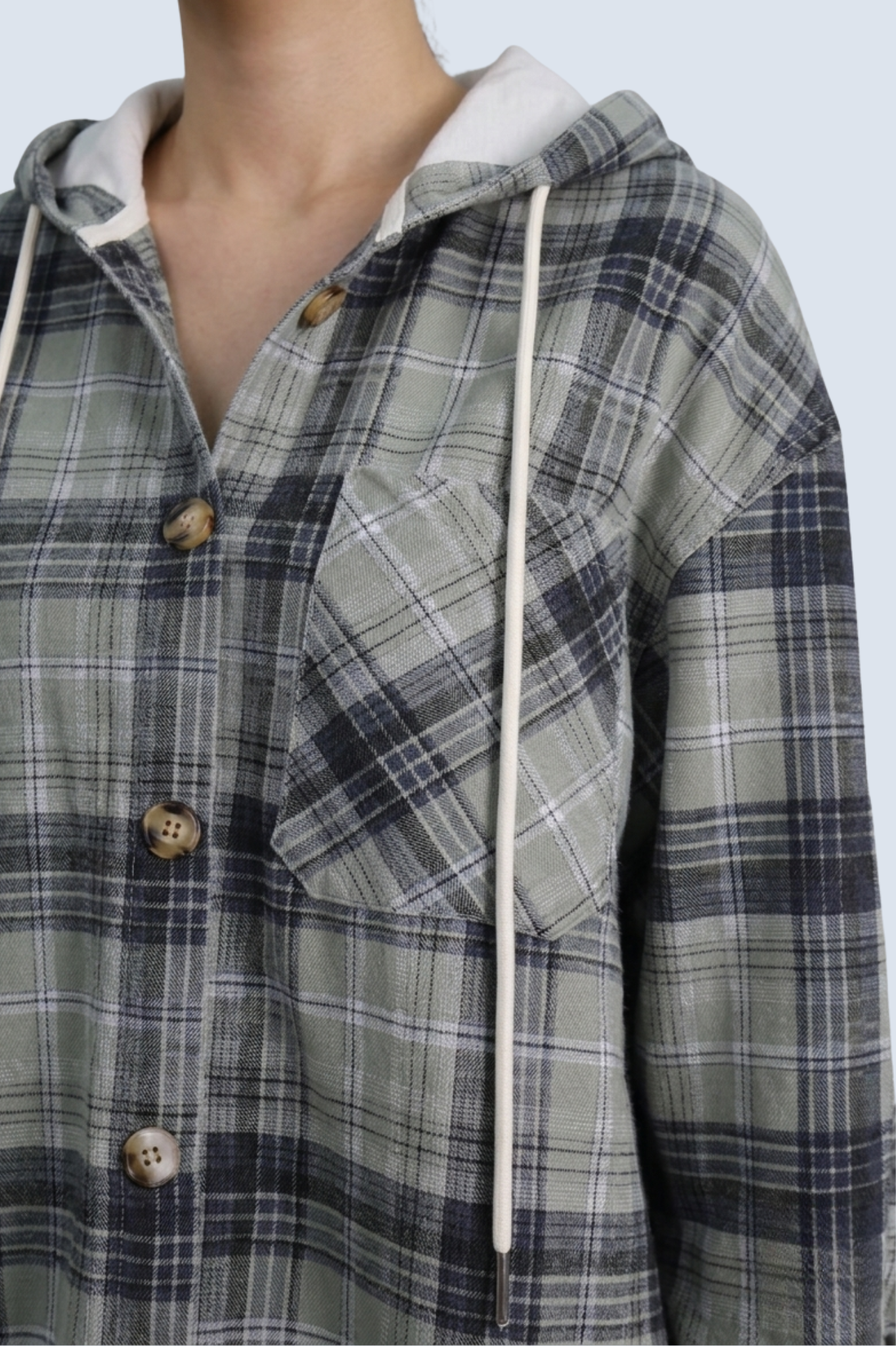 CAPE COD - LONG SLEEVE WOVEN HOODIE SHIRT