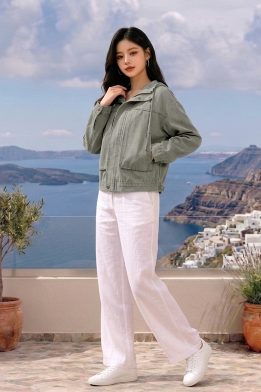 CAPE COD - LONG SLEEVE DENIM HOODIE JACKET