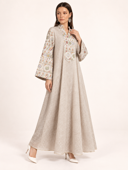 East India Company - Nova, Embroidered Long Dress
