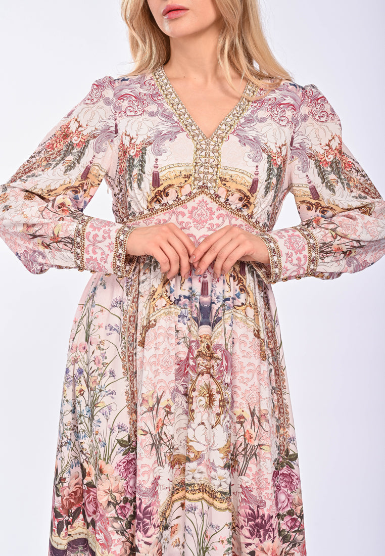 VANESSA - Long sleeve polyester dress