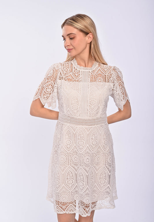 TRINTY - long sleeve lace dress