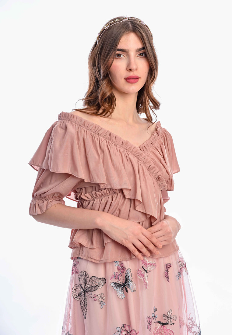 Somerset Bay - SAMANTHA Ruffle Blouse