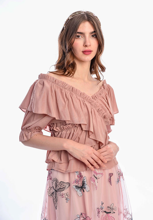 Somerset Bay - SAMANTHA Ruffle Blouse