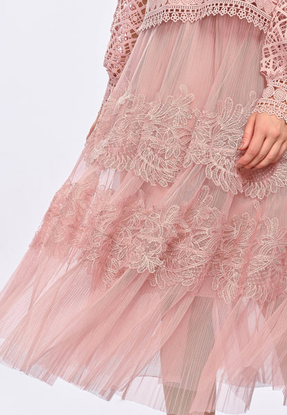 AVILIA - Lace maxi skirt
