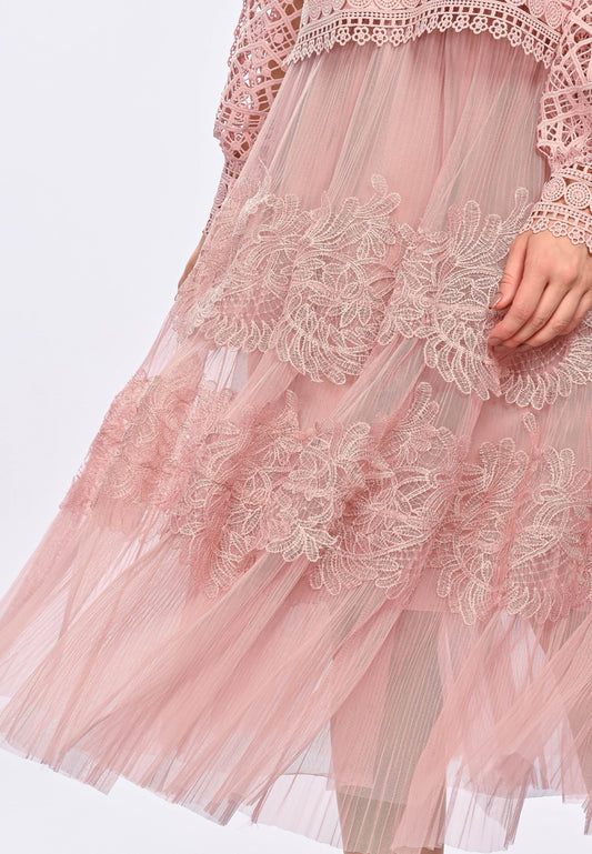 AVILIA - Lace maxi skirt