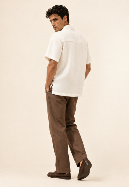 East India Company - Men's Woven Waffle Resort Shirt