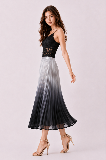 SOMERSET BAY - PLEATED SKIRT (ELASTIC WAIST)