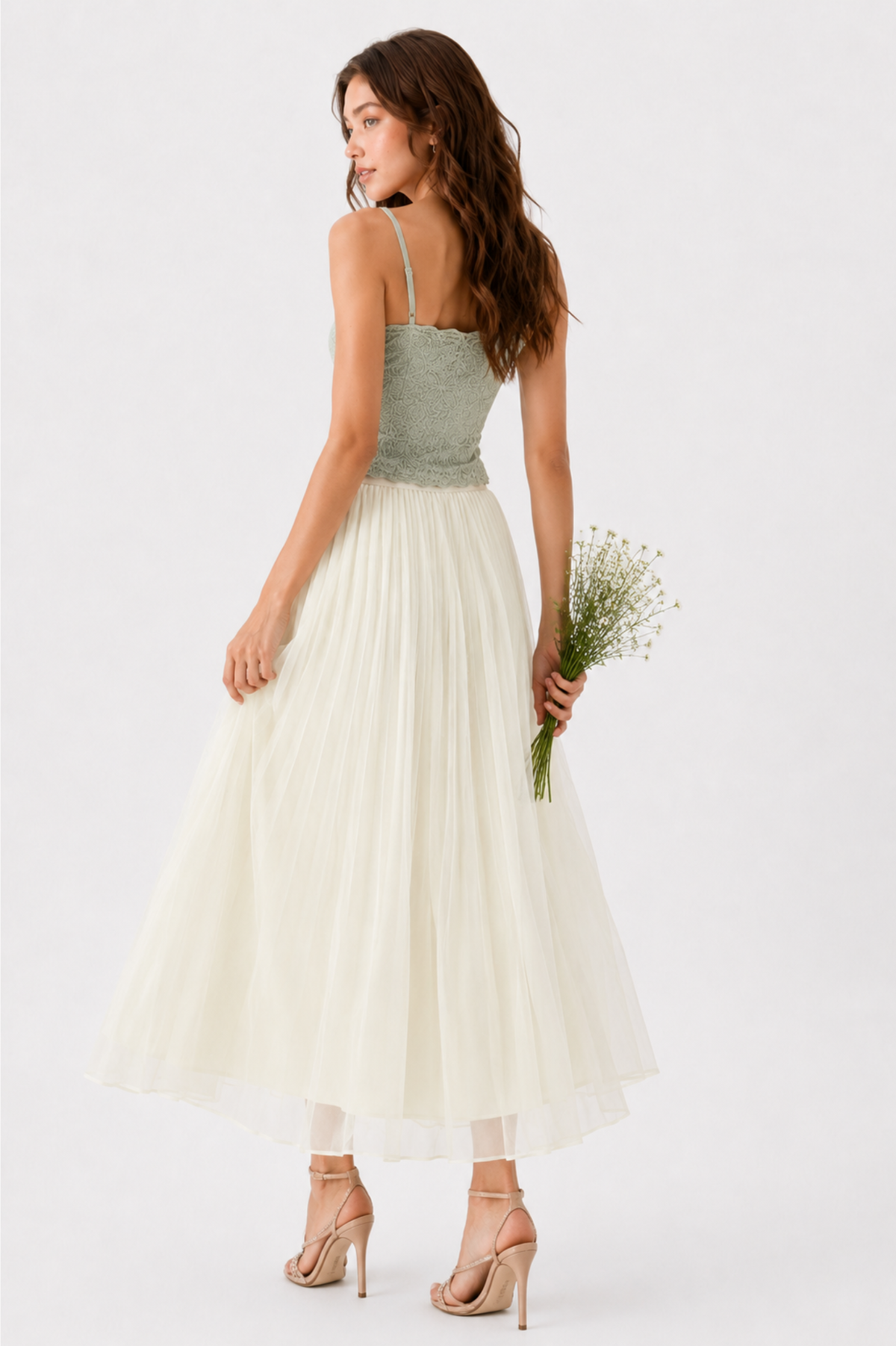 SOMERSET BAY - PLEATED SKIRT (ELASTIC WAIST)