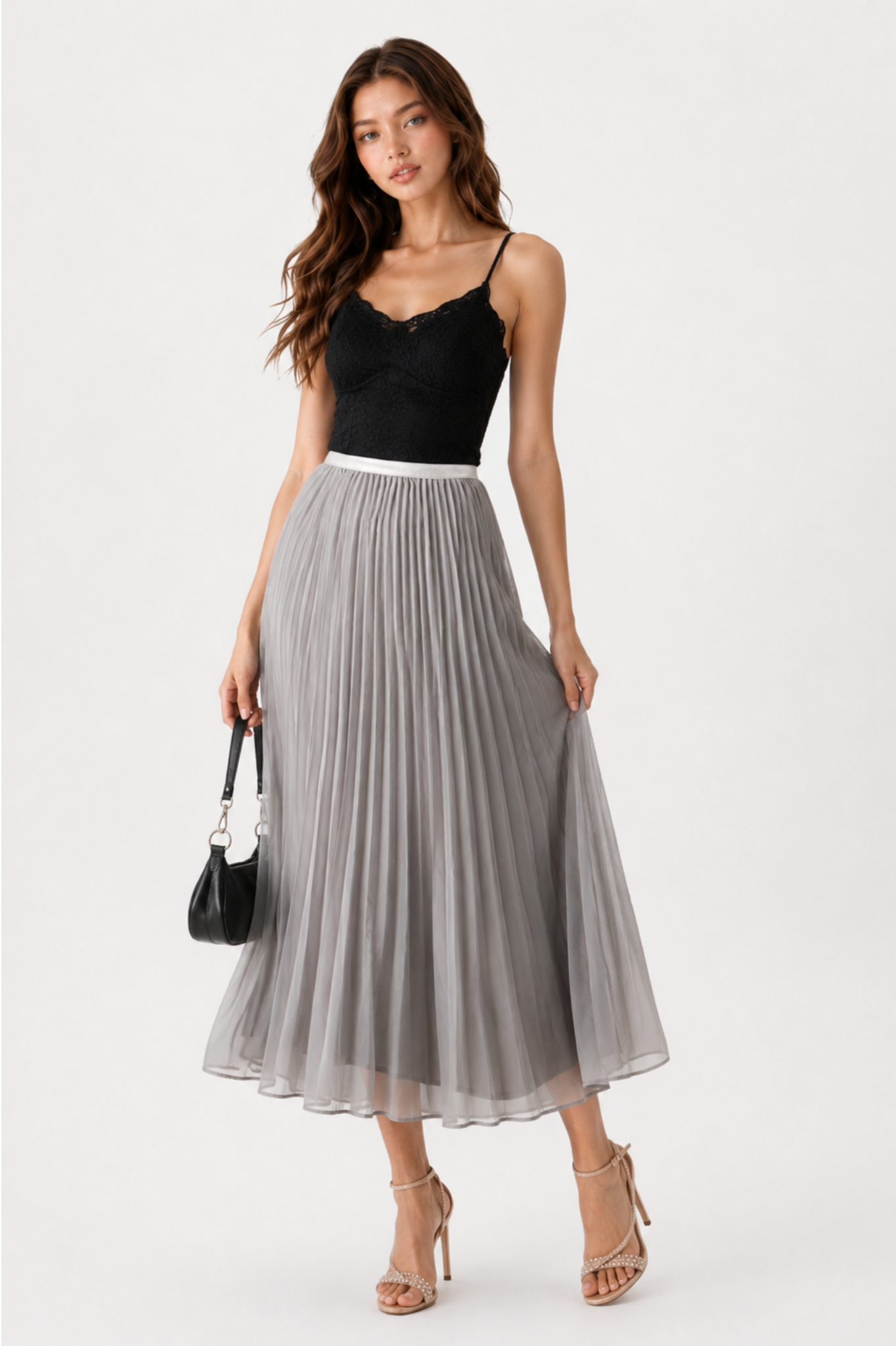 SOMERSET BAY - PLEATED SKIRT (ELASTIC WAIST)