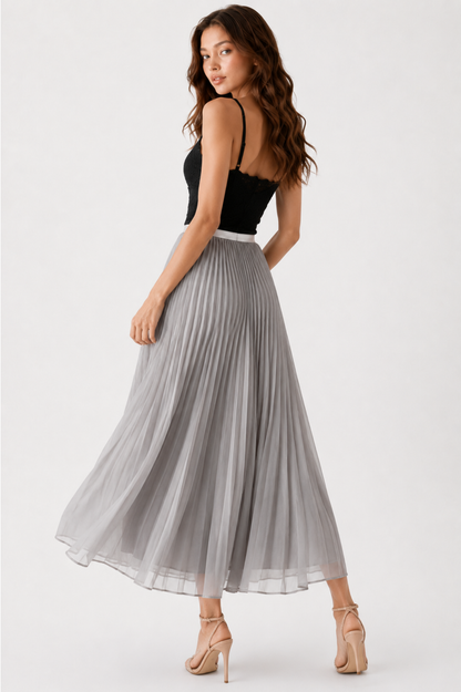 SOMERSET BAY - PLEATED SKIRT (ELASTIC WAIST)