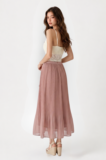 SOMERSET BAY - PLEATED SKIRT (ELASTIC WAIST)