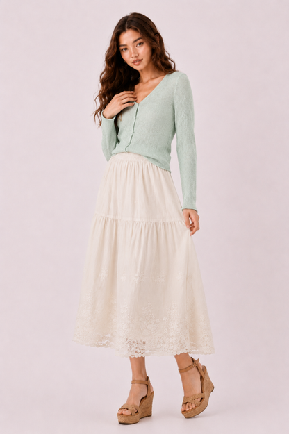 SOMERSET BAY - EMBROIDERED SKIRT