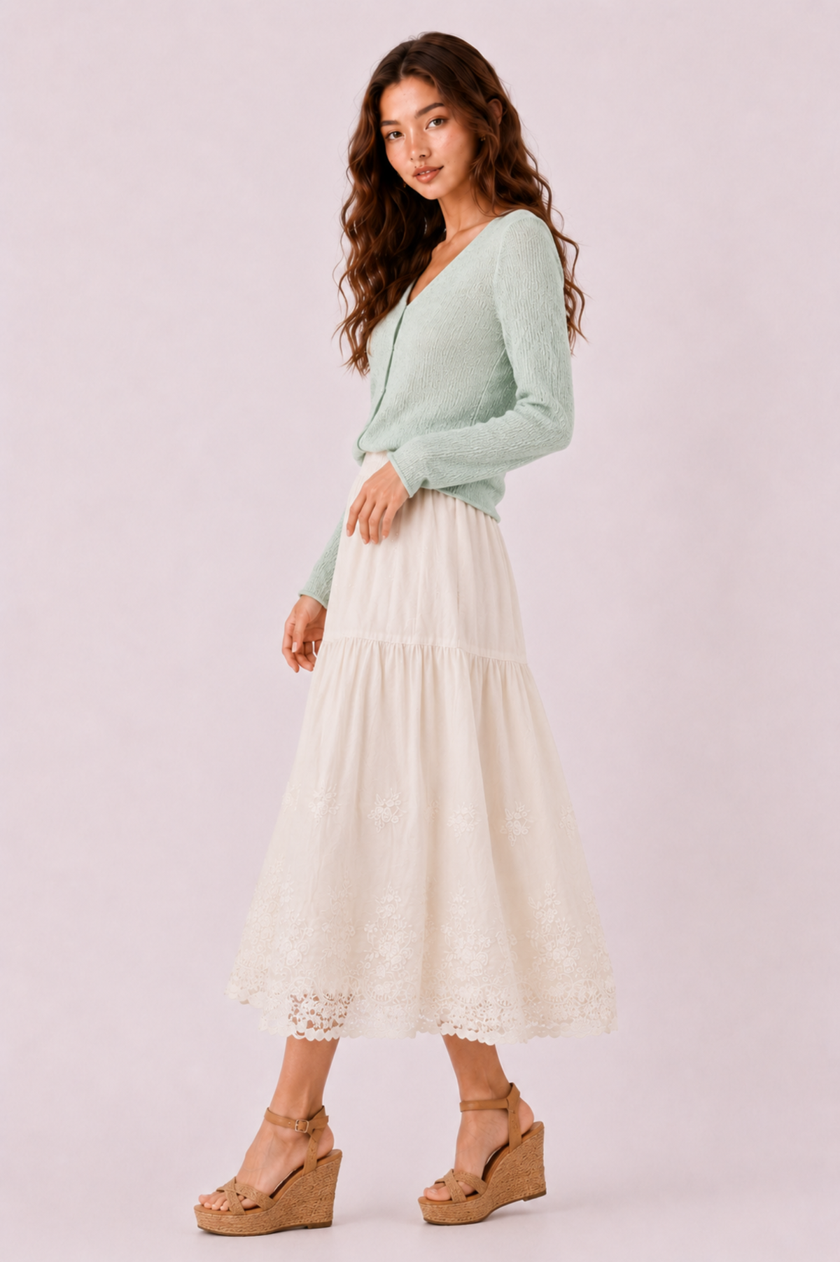 SOMERSET BAY - EMBROIDERED SKIRT