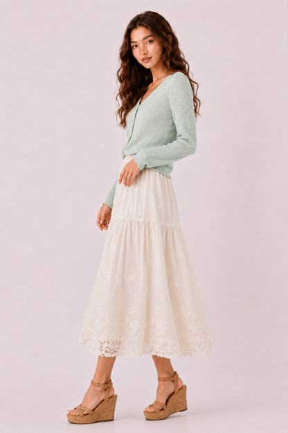 SOMERSET BAY - EMBROIDERED SKIRT