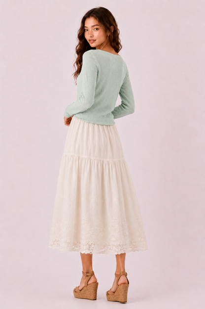 SOMERSET BAY - EMBROIDERED SKIRT