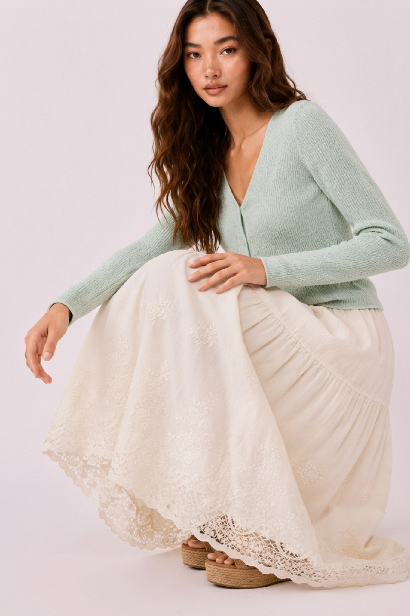 SOMERSET BAY - EMBROIDERED SKIRT