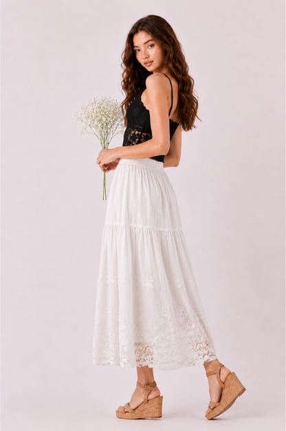 SOMERSET BAY - EMBROIDERED SKIRT