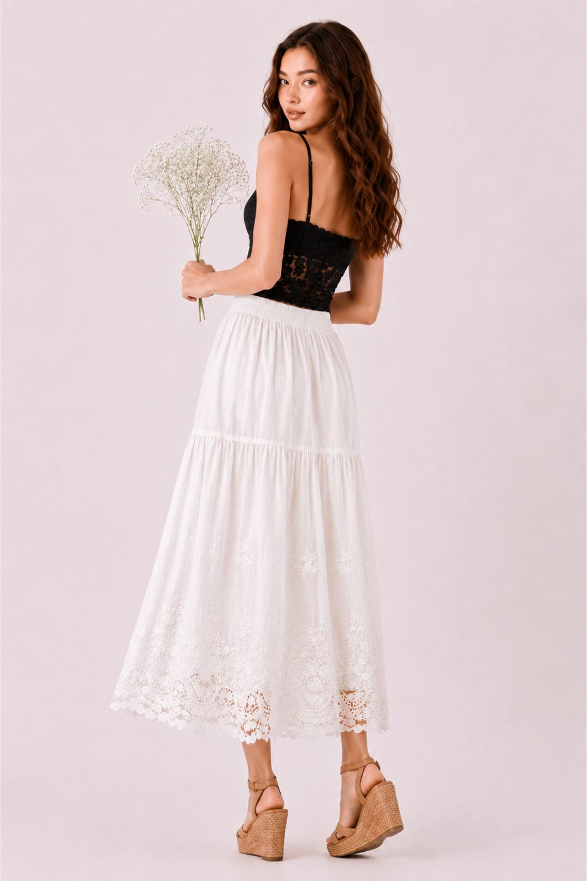 SOMERSET BAY - EMBROIDERED SKIRT