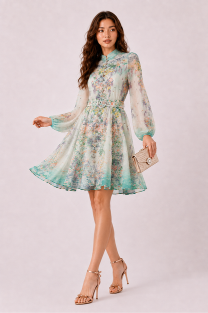 Meadow Mist Mini Dress